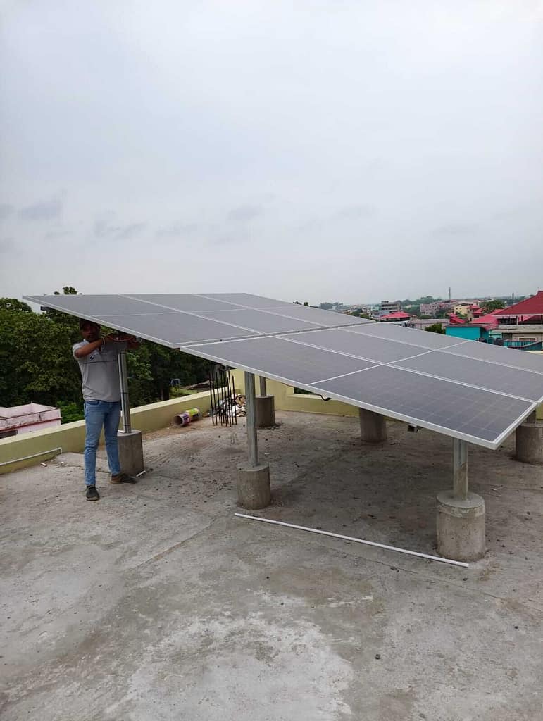 Home solar panel system for villa in Sivakasi Tamil Nadu